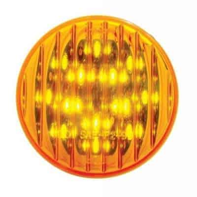 13 LED 2-1/2" Round Clearance/Marker Light-Amber LED/Amber Lens