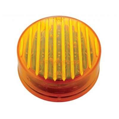 13 LED 2-1/2" Round Clearance/Marker Light-Amber LED/Amber Lens