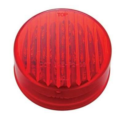 13 LED 2-1/2" Round Clearance/Marker Light-Red LED/Red Lens