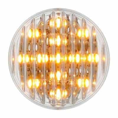 13 LED 2-1/2" Round Clearance/Marker Light-Amber LED/Clear Lens