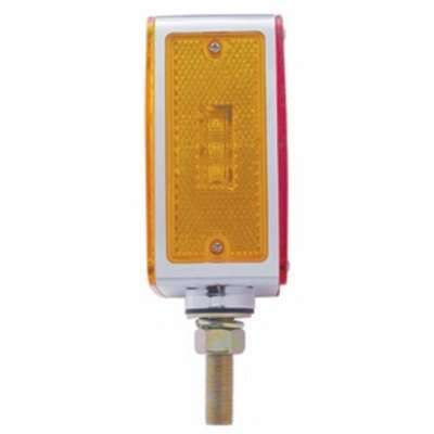 45 Led Single Stud Double Face Turn Signal Light-Amber/Red Led-Amber/Red Lens 4 45 LED Single Stud Double Face Turn Signal Light-Amber/Red LED-Amber/Red Lens