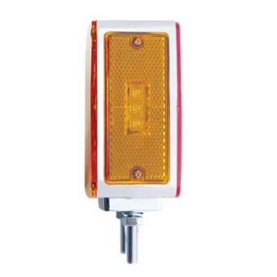 45 Led Double Stud Double Face Turn Signal Light-Amber/Red Led-Amber/Red Lens 4 45 LED Double Stud Double Face Turn Signal Light-Amber/Red LED-Amber/Red Lens