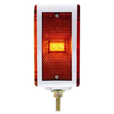 52 Led Double Stud Double Face Turn Signal Light - Amber/Red Led - Amber &Amp; Red Lens 4 52 LED Double Stud Double Face Turn Signal Light - Amber/Red LED - Amber & Red Lens