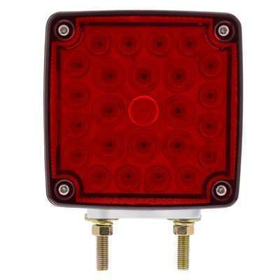 52 Led Double Stud Double Face Turn Signal Light - Amber/Red Led - Amber &Amp; Red Lens 6 52 LED Double Stud Double Face Turn Signal Light - Amber/Red LED - Amber & Red Lens