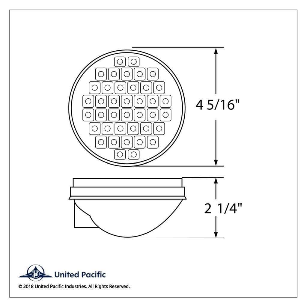 40 Led 4&Quot; Round Stop-Turn-Tail Light – Red Led/Clear Lens 3 40 LED 4" Round Stop-Turn-Tail Light – Red LED/Clear Lens