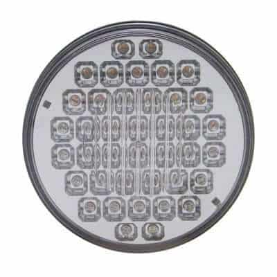 40 LED 4" Round Stop-Turn-Tail Light – Red LED/Clear Lens