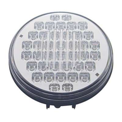 40 LED 4" Round Stop-Turn-Tail Light – Red LED/Clear Lens