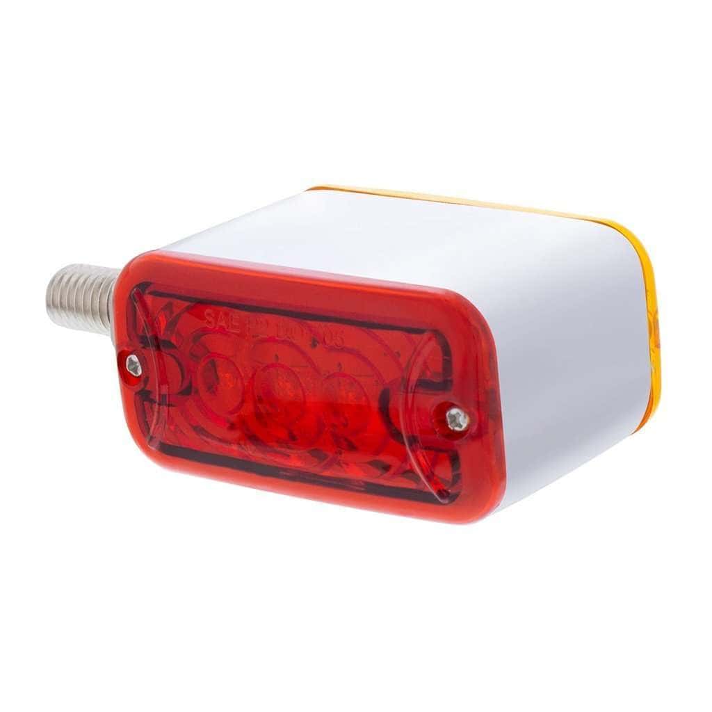6 Led Single Function Double Face Light - Horizontal Mount - Amber &Amp; Red Led/Amber &Amp; Red Lens 4 6 LED Single Function Double Face Light - Horizontal Mount - Amber & Red LED/Amber & Red Lens