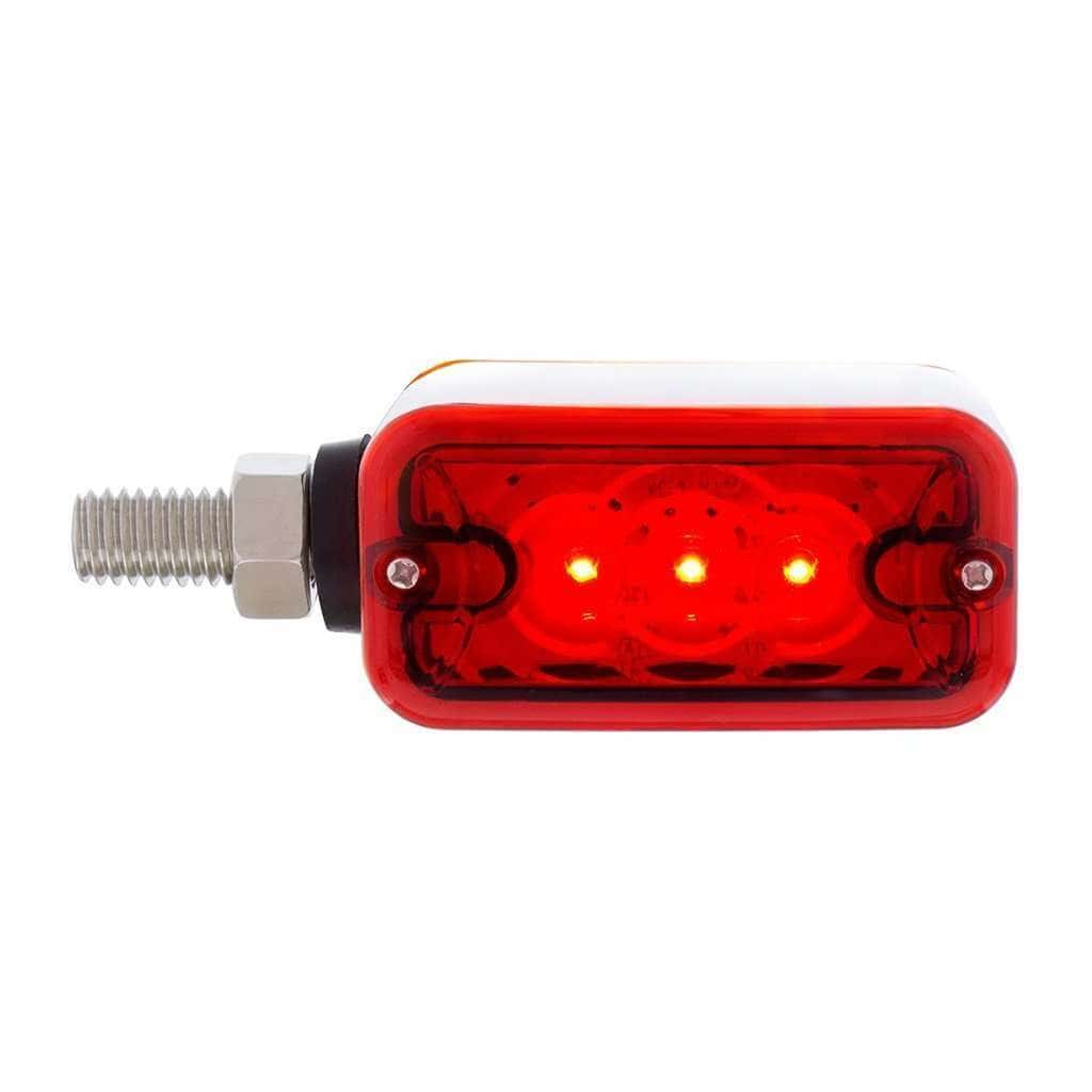 6 Led Single Function Double Face Light - Horizontal Mount - Amber &Amp; Red Led/Amber &Amp; Red Lens 6 6 LED Single Function Double Face Light - Horizontal Mount - Amber & Red LED/Amber & Red Lens