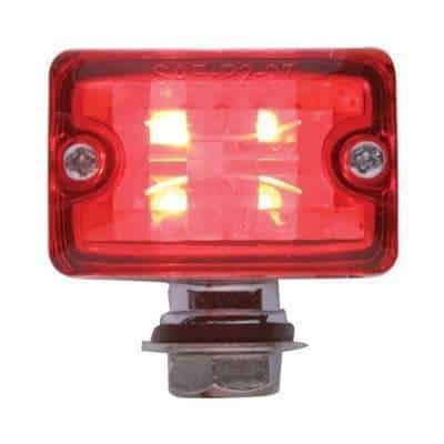 4 Led Small Rod Light - Red Led/Red Lens 3 4 LED Small Rod Light - Red LED/Red Lens