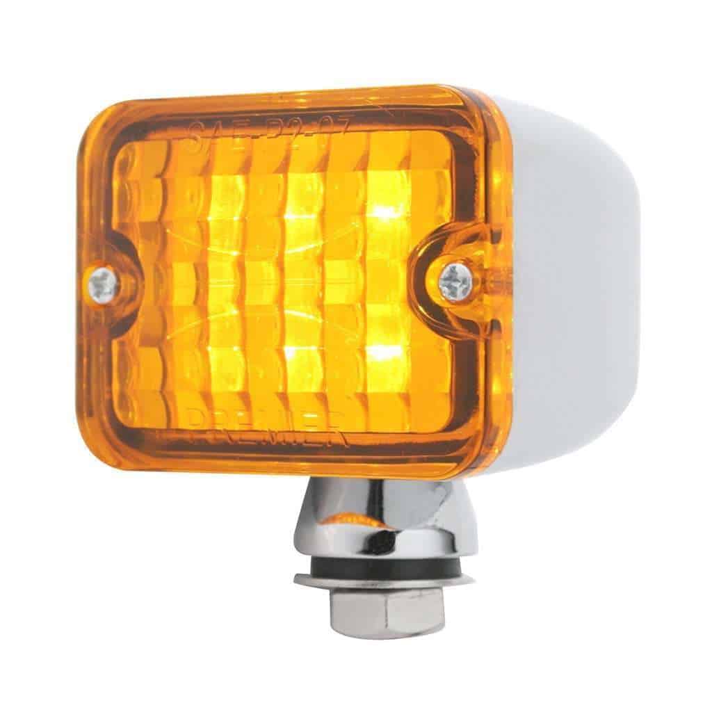 6 LED Medium Rod Light - Amber LED/Amber Lens