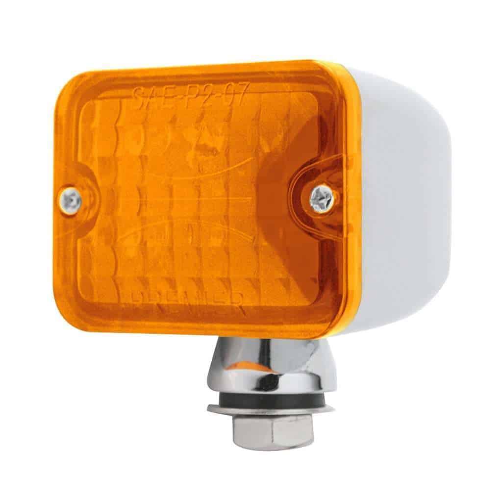 6 LED Medium Rod Light - Amber LED/Amber Lens