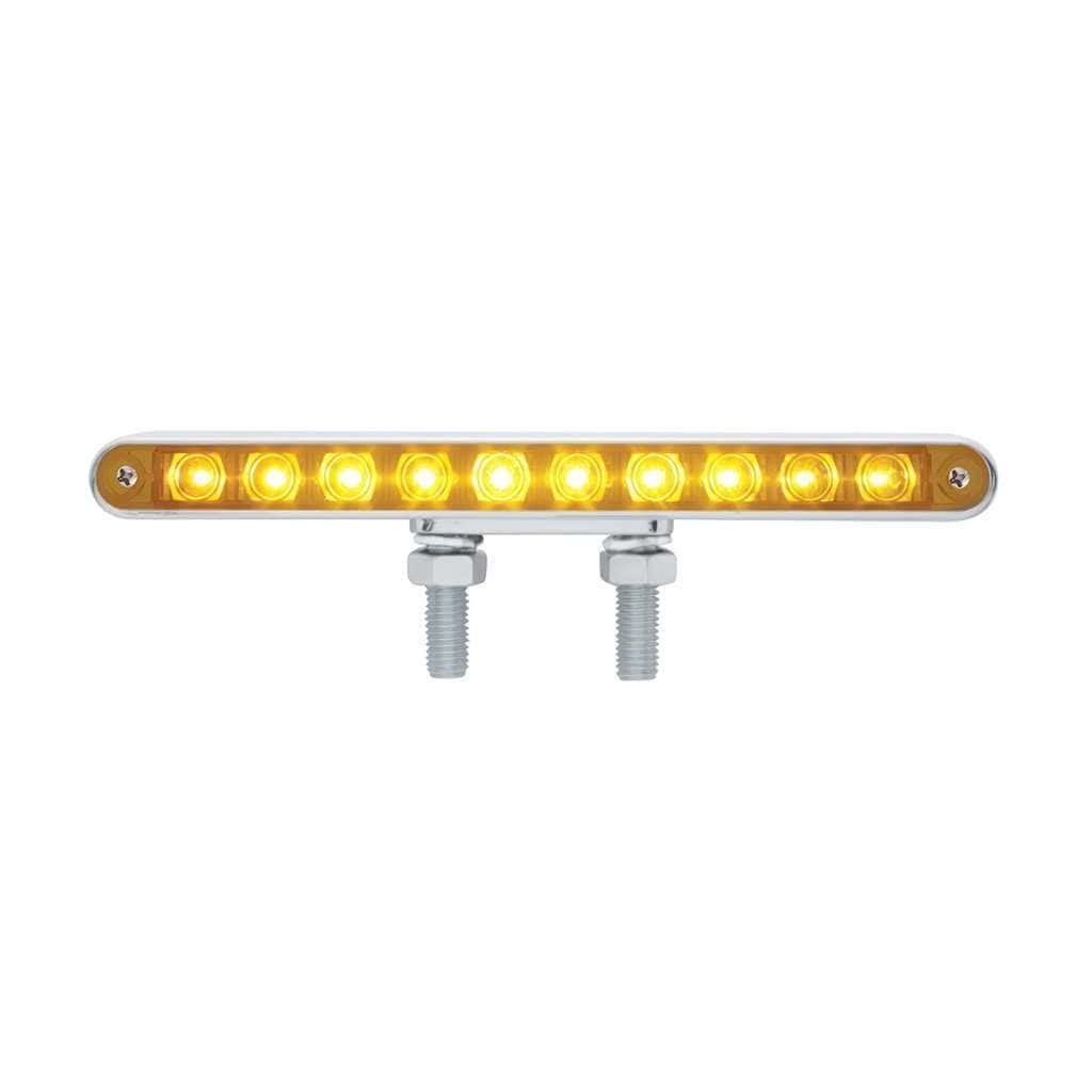 20 LED 9" Double Face Light Bar-Amber/Red LED