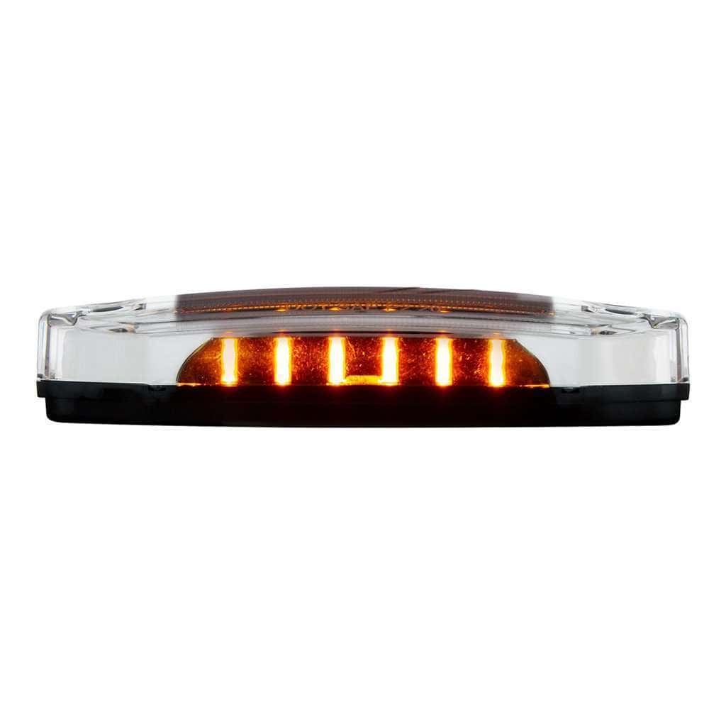 6 Amber Led Clearance/Marker Light With 6 Amber Led Side Ditch Light 5 6 Amber LED Clearance/Marker Light with 6 Amber LED Side Ditch Light