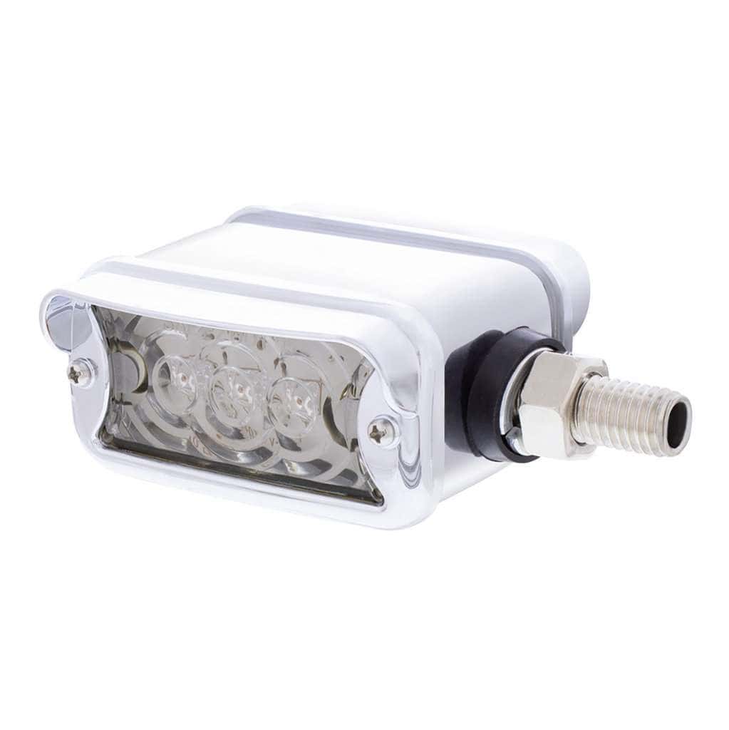 6 Led Single Function Double Face Light W/Visor - Horizontal Mount - Amber &Amp; Red Led 9 6 LED Single Function Double Face Light W/Visor - Horizontal Mount - Amber & Red LED