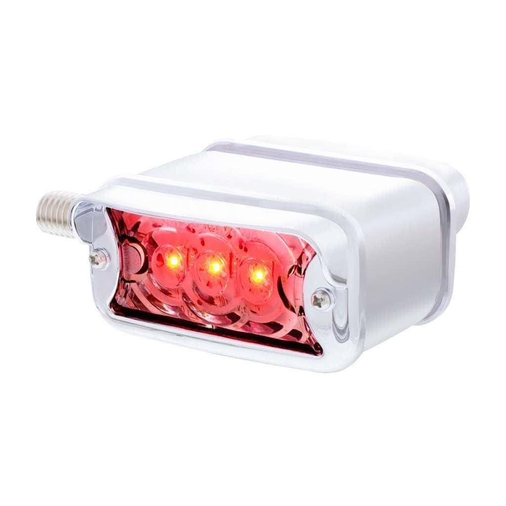 6 Led Single Function Double Face Light W/Visor - Horizontal Mount - Amber &Amp; Red Led 10 6 LED Single Function Double Face Light W/Visor - Horizontal Mount - Amber & Red LED
