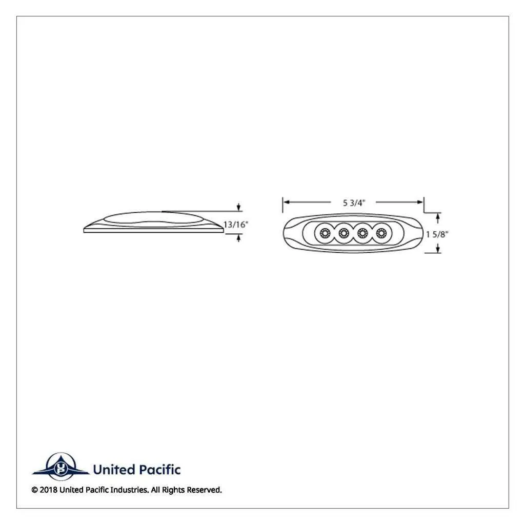 4 Led Reflector Clearance/Marker Light-Red Led/Red Lens 4 4 LED Reflector Clearance/Marker Light-Red LED/Red Lens