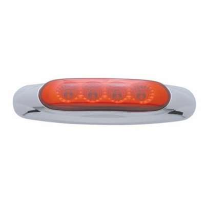 4 Led Reflector Clearance/Marker Light-Red Led/Red Lens 3 4 LED Reflector Clearance/Marker Light-Red LED/Red Lens