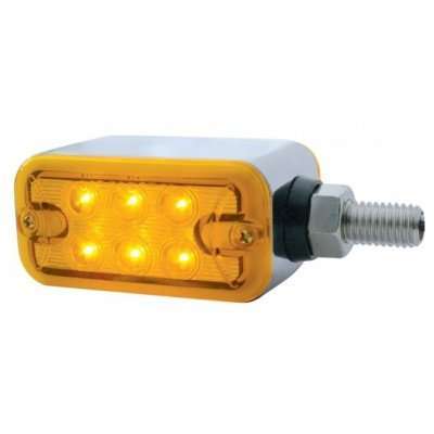 12 LED Dual Function Double Face Light Amber/Red LED - Horizontal Mount