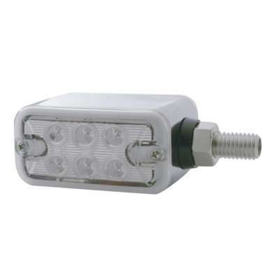 12 LED Dual Function Double Face Light Amber/Red LED - Horizontal Mount