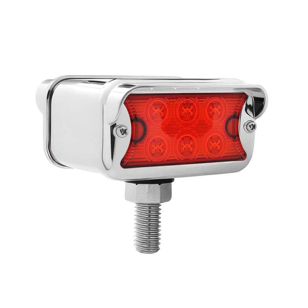 12 Led Dual Function Double Face Light (T-Mount)-Amber/Red 4 12 LED Dual Function Double Face Light Amber/Red LED-T-Mount Amber/Red Lens