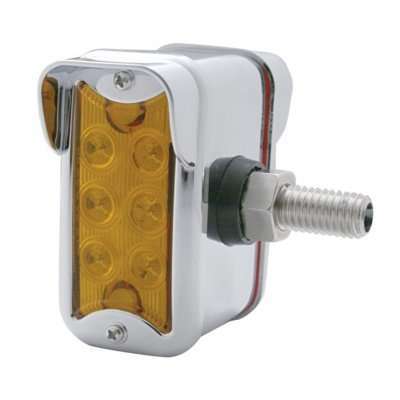 12 LED Dual Function Double Face Light W/Visor - Vertical Side Mount