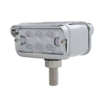 12 Led Dual Function Double Face Light (T-Mount)-Clear 1 12 LED Dual Function Double Face Light Amber/Red LED-T-Mount Clear Lens