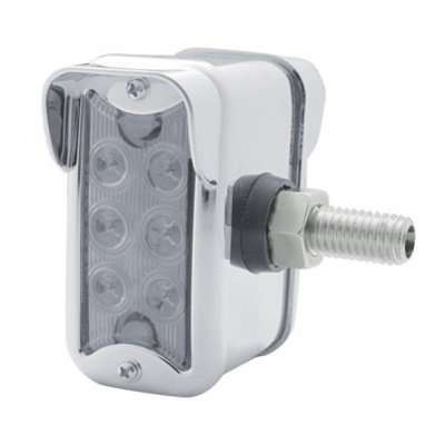 12 LED Dual Function Double Face Light W/Visor - Vertical Side Mount