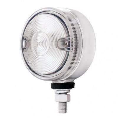 15 LED 3" Dual Function Single Face Light - Amber LED/Clear Lens