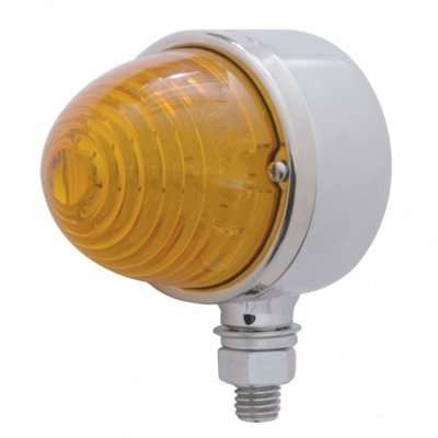 17 LED Beehive Single Face Light-Amber LED/Amber Lens