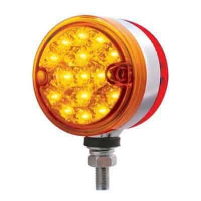30 LED 3" Dual Function Reflector Double Face Light-Red/Amber LED