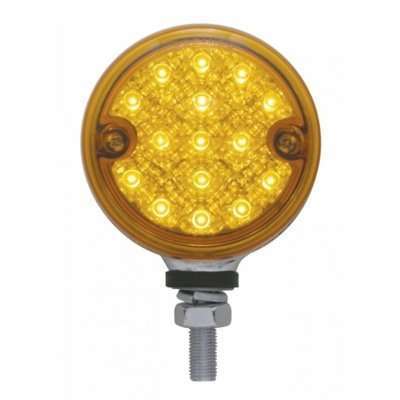 15 LED 3" Reflector Single Face Light – Amber LED / Amber Lens