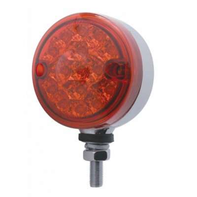 15 LED 3" Reflector Single Face Light – Red LED / Red Lens