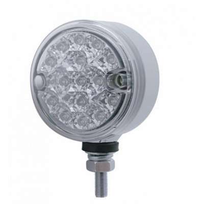 15 LED 3" Reflector Single Face Light – Amber LED / Clear Lens