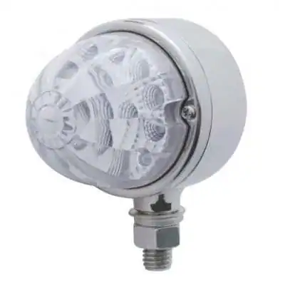 17 LED Reflector Single Face Light – Red w/Clear Lens