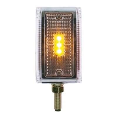 39 LED Reflector Double Face Turn Signal Light – Amber & Red LED / Clear Lens