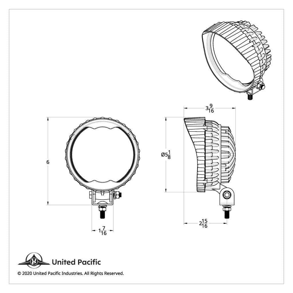 6 Led High Power 18 Watt Round Work Light 5 6 LED High Power 18 Watt Round Work Light