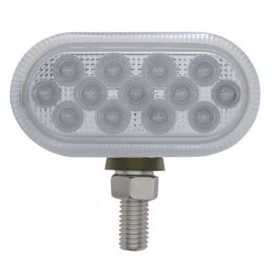 26 Led Dual Function Reflector Double Face Oval Light Amber/Red Led 4 26 LED Dual Function Reflector Double Face Oval Light