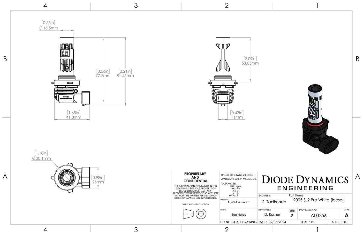 Diode Dynamics 9005/9011/H10 Sl2 Pro Led Bulbs (Pair) 8 Diode Dynamics 9005 SL2 Pro LED Bulbs (Pair)