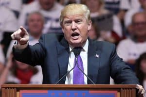 Donald Trump Giving Intense Speech