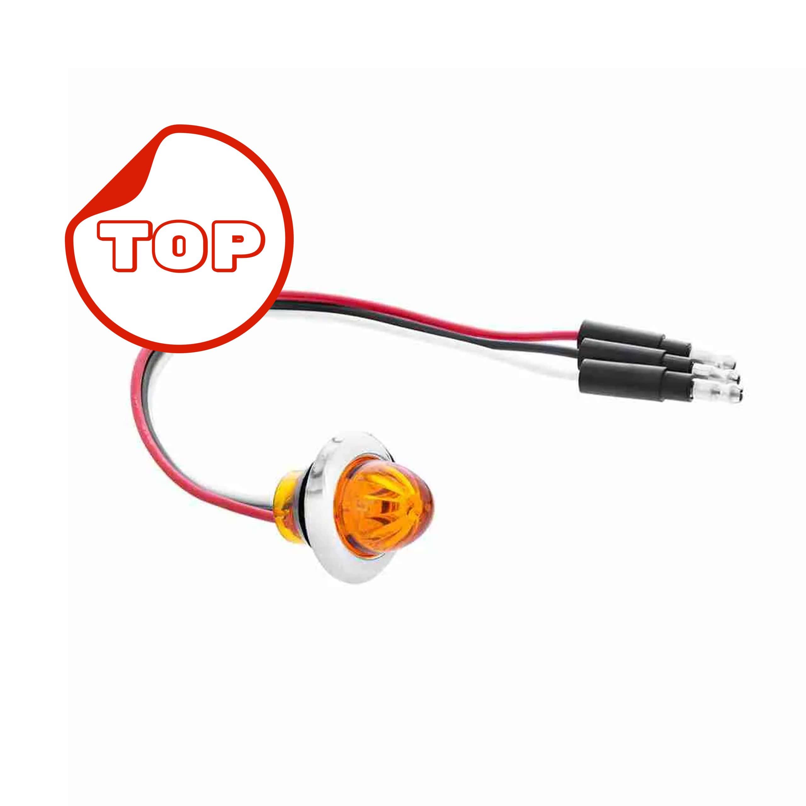 4 LED Dual Function Mini Watermelon Light – Amber
