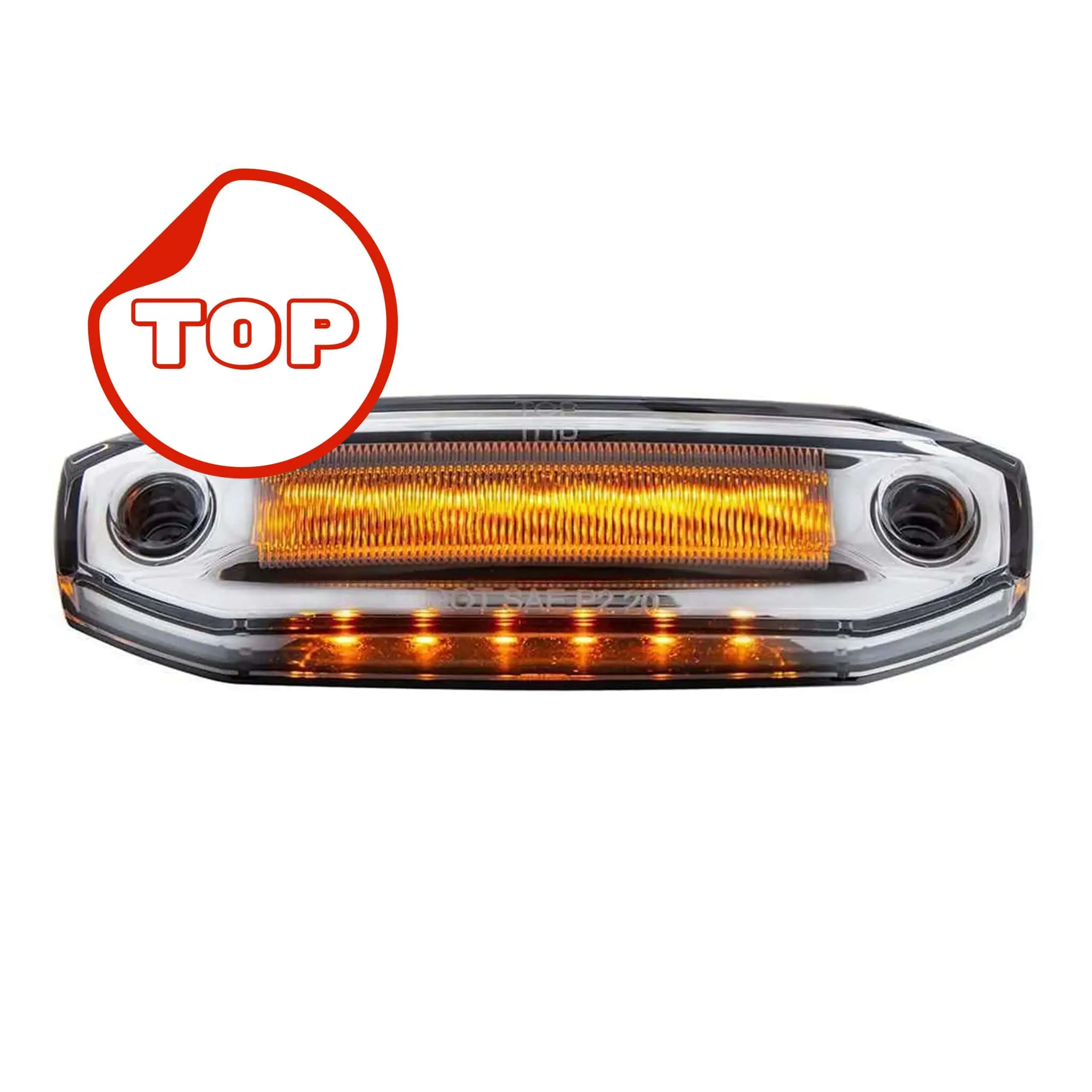 Home 128 6 Amber LED Clearance/Marker Light with 6 Amber LED Side Ditch Light