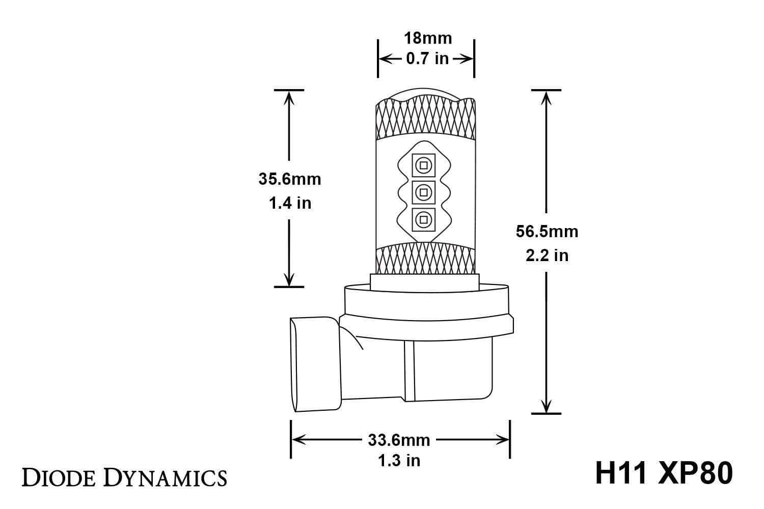 Diode Dynamics H11 Xp80 Led Bulbs 5 Diode Dynamics H11 XP80 LED Bulbs