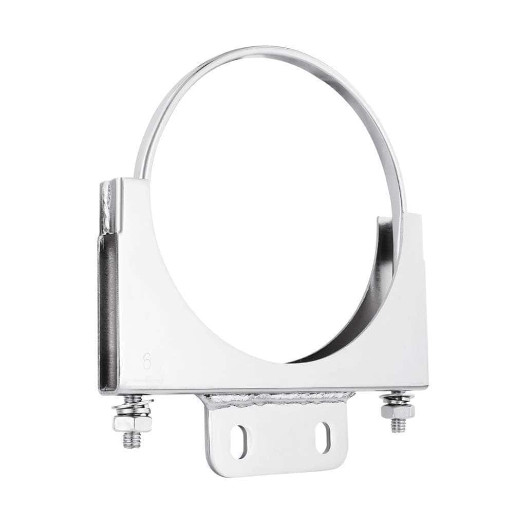 6" Chrome Cab Exhaust Clamp For Peterbilt