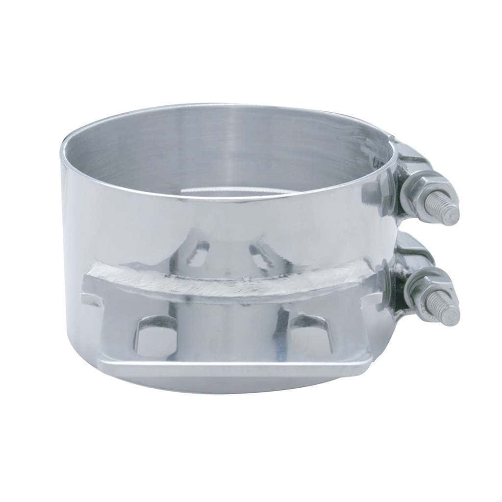 5" Stainless Butt Joint Exhaust clamp - Straight Bracket