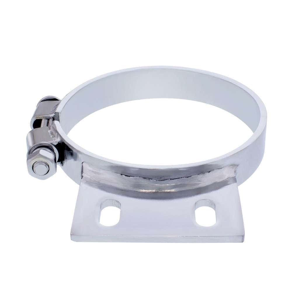 Chrome Band Style Cab Exhaust Clamp For Peterbilt