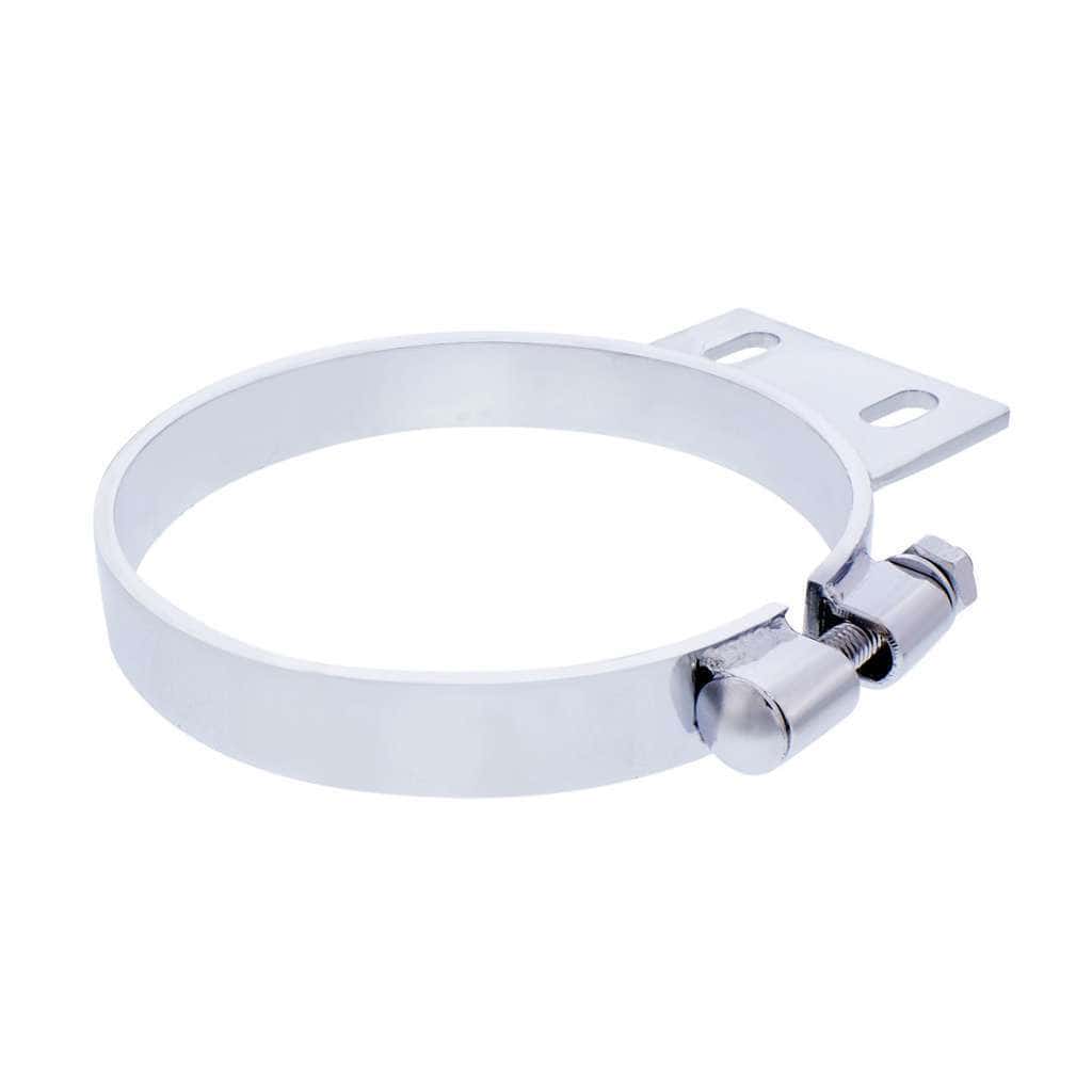 6" Chrome Cab Exhaust Clamp For Peterbilt