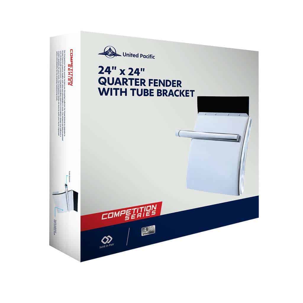 24&Quot; X 24&Quot; Stainless Competition Series Quarter Fender Set - Tube Bracket (Pair) 7 24" x 24" Stainless Competition Series Quarter Fender Set - Tube Bracket (Pair)