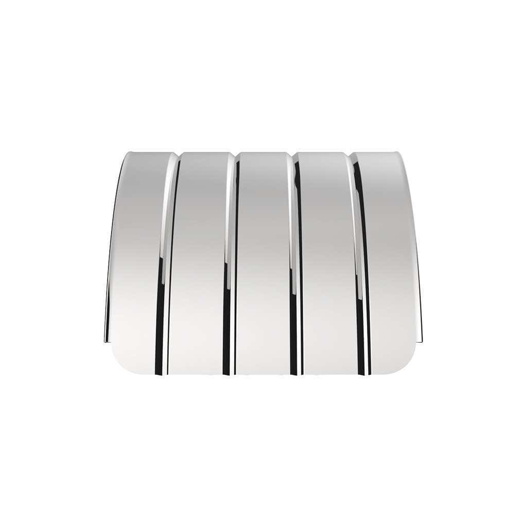 126" 430 Stainless Steel (18ga) Beaded Edge Ribbed Full Fender 54" Spread - SR Series (Pair)