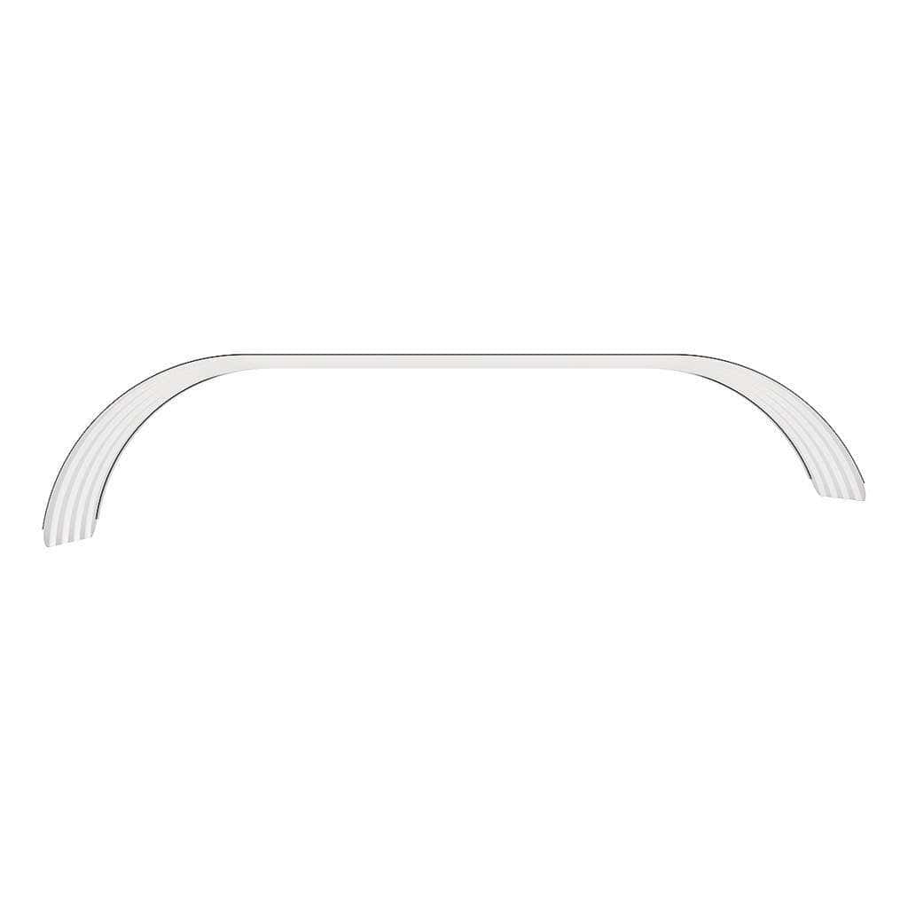 430 Stainless Steel Beaded Edge Ribbed Full Fender - Sr Series 3 126" 430 Stainless Steel (18ga) Beaded Edge Ribbed Full Fender 54" Spread - SR Series (Pair)